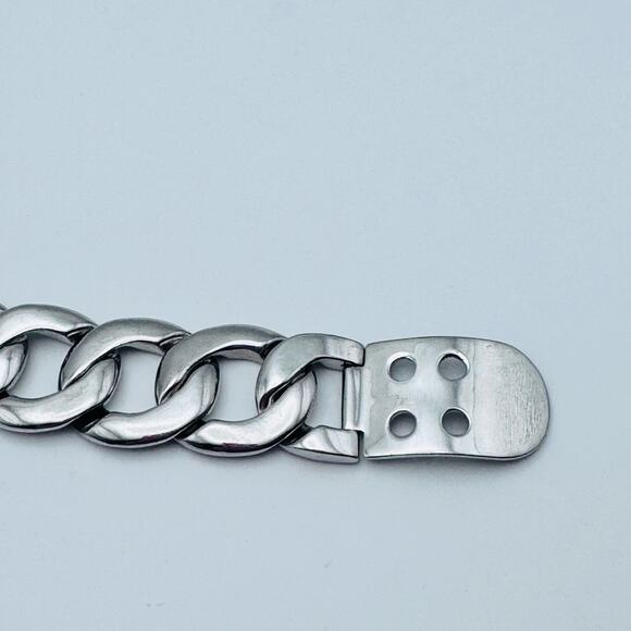 Women's Silver Tone Buckle Bracelet - Picture 3 of 3